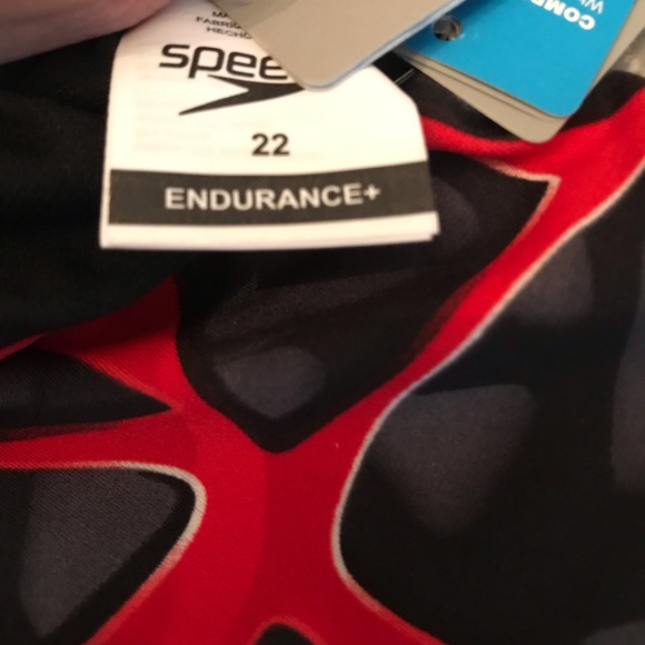 Speedo Endurance women’s swimsuit size 22 red grey - Picture 3 of 7